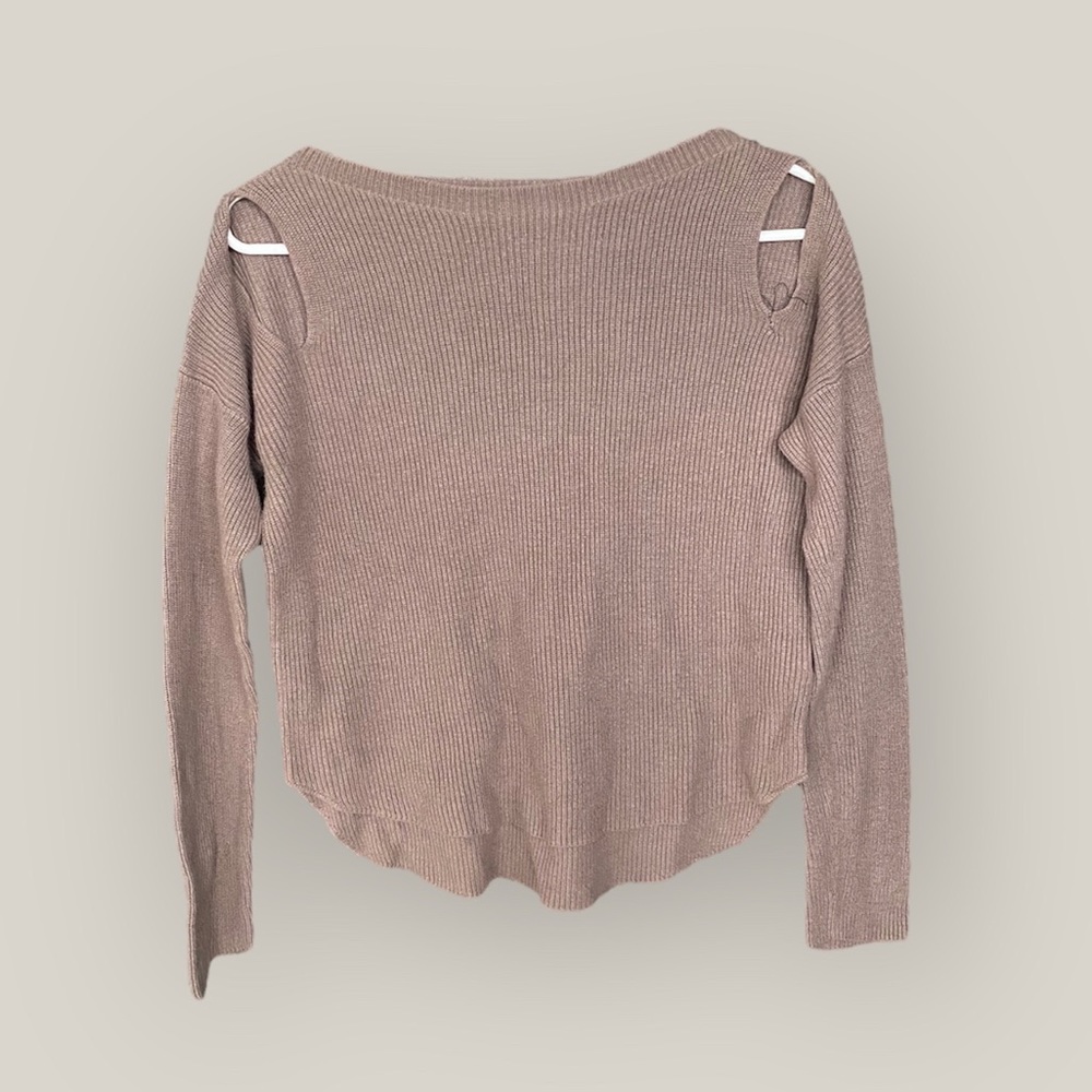 Express size small cold shoulder sweater
